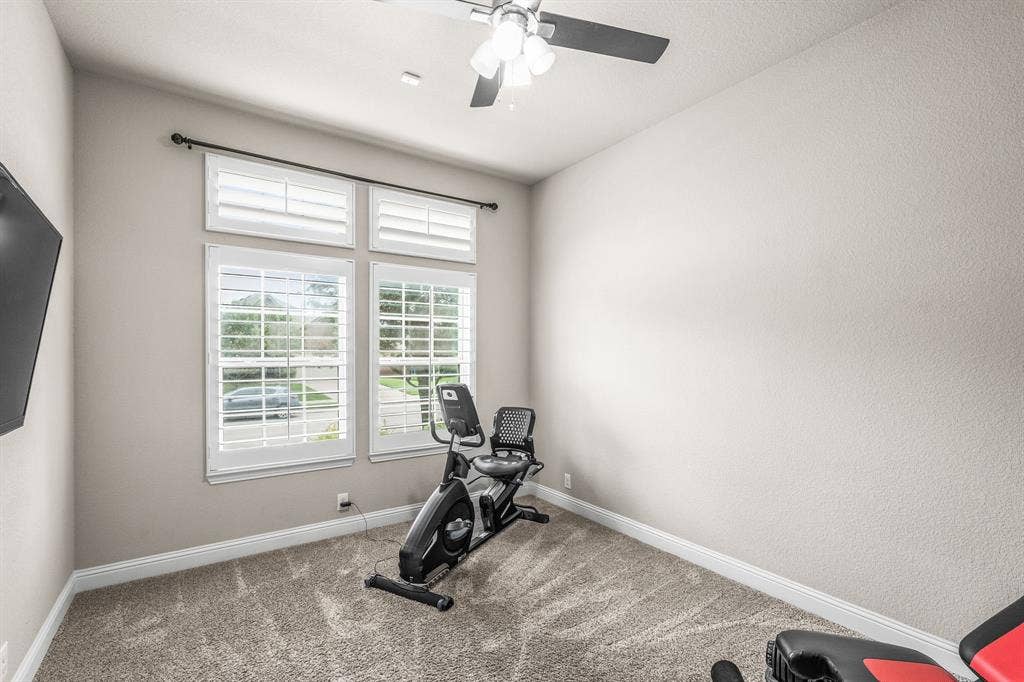 4507 Mimosa Drive, Melissa, TX 75454 Office overlooks the front yard