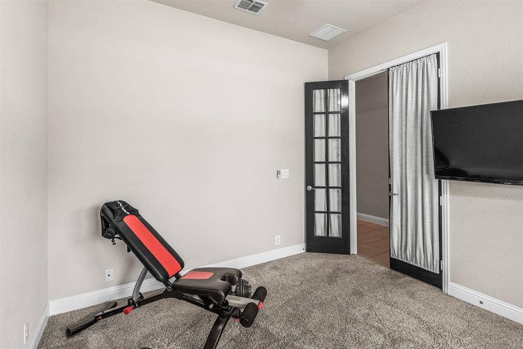 4507 Mimosa Drive, Melissa, TX 75454 Office currently used for exercise equipment
