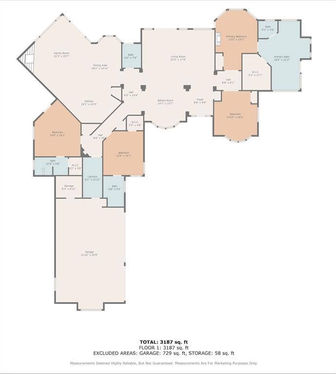 2100 Gene Court, Granbury, TX 76048 Floor plan to accompany your tour.