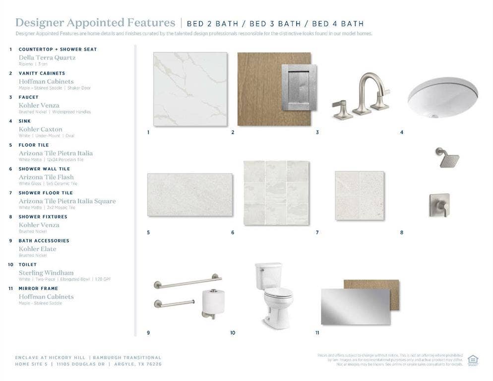 Bed 4 Bath Selections