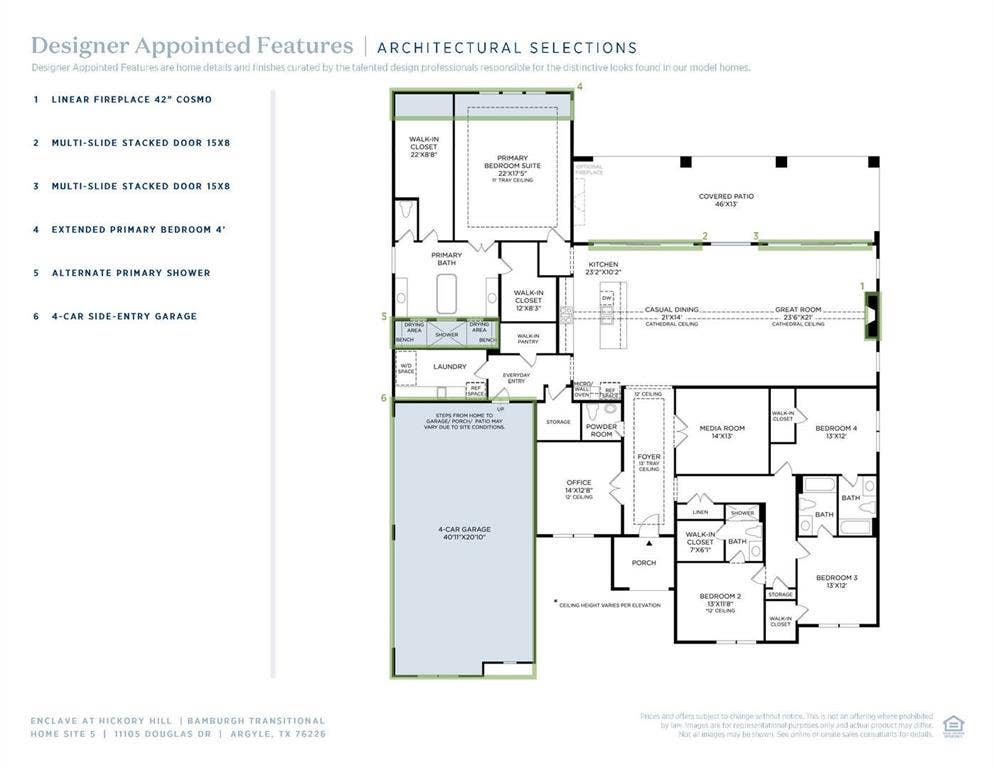 Bamburgh Transitional- Floor Plan