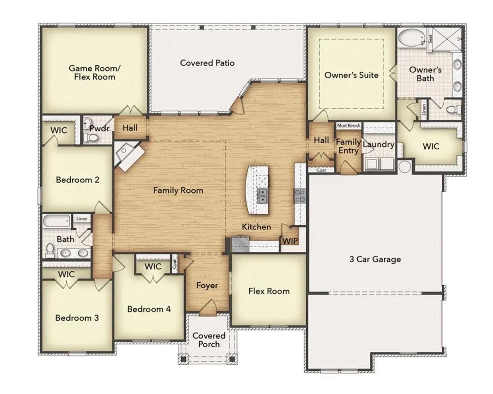 2305 Quartz Street, Krum, TX 76249 Floor plan