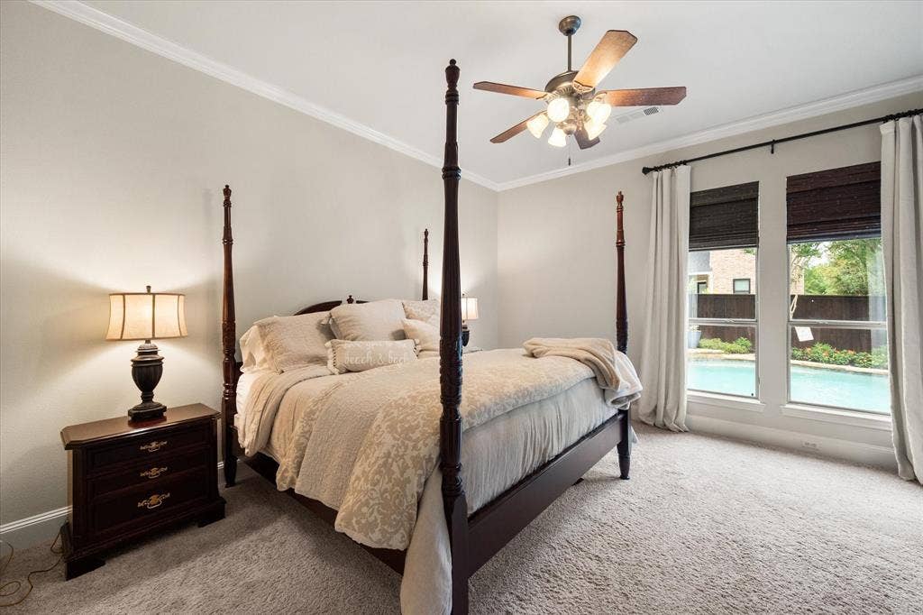 2123 Westchester Drive, Mansfield, TX 76063 Primary bedroom overlooks the incredible backyard