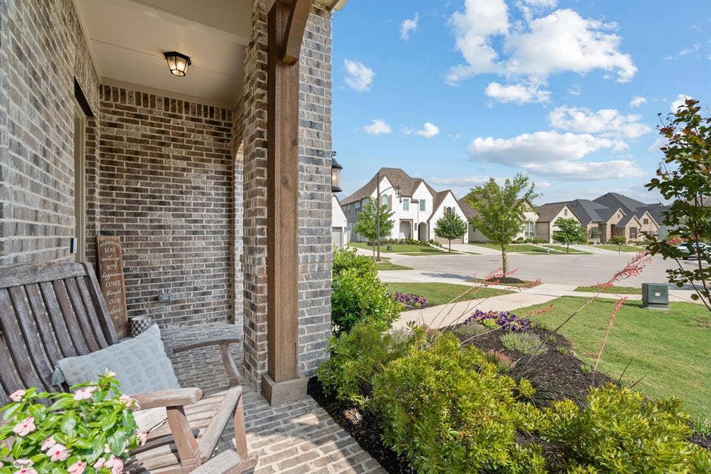 1833 Climbing Court, Argyle, TX 76226 Gorgeous Culdesac view from the front porch!