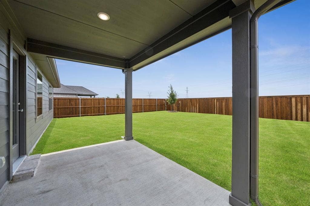 2123 Derby Drive, Seagoville, TX 75159 Patio in the Hadley home plan by Trophy Signature Homes – REPRESENTATIVE PHOTO