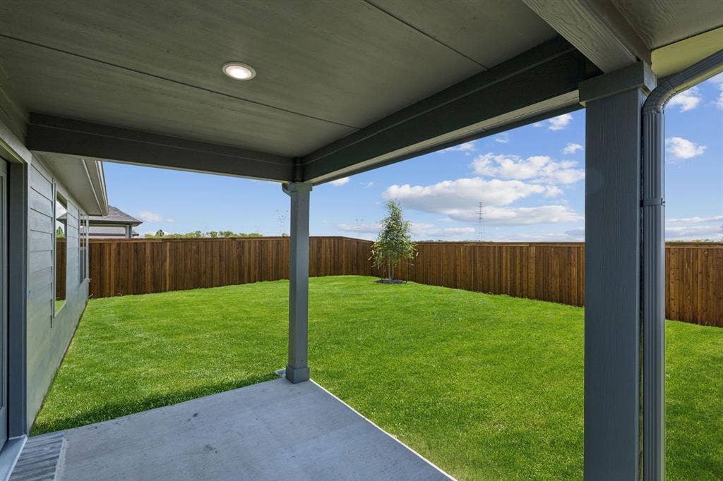 1884 Balfour Bend, Forney, TX 75126 Patio in the Harper home plan by Trophy Signature Homes – REPRESENTATIVE PHOTO