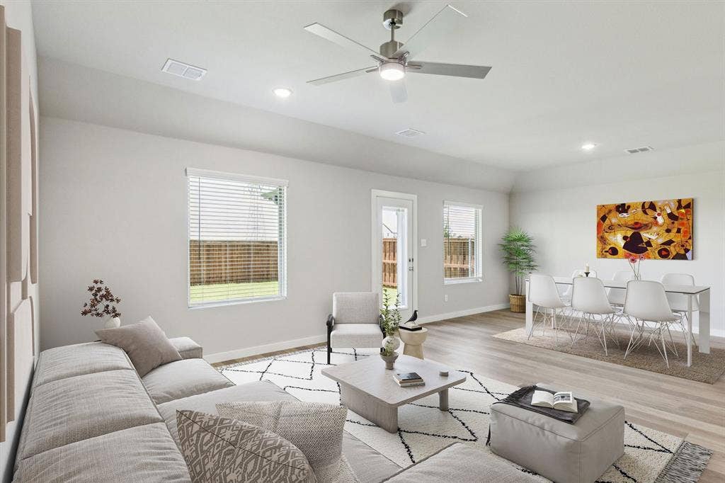 1884 Balfour Bend, Forney, TX 75126 Living Room in the Harper home plan by Trophy Signature Homes – REPRESENTATIVE PHOTO