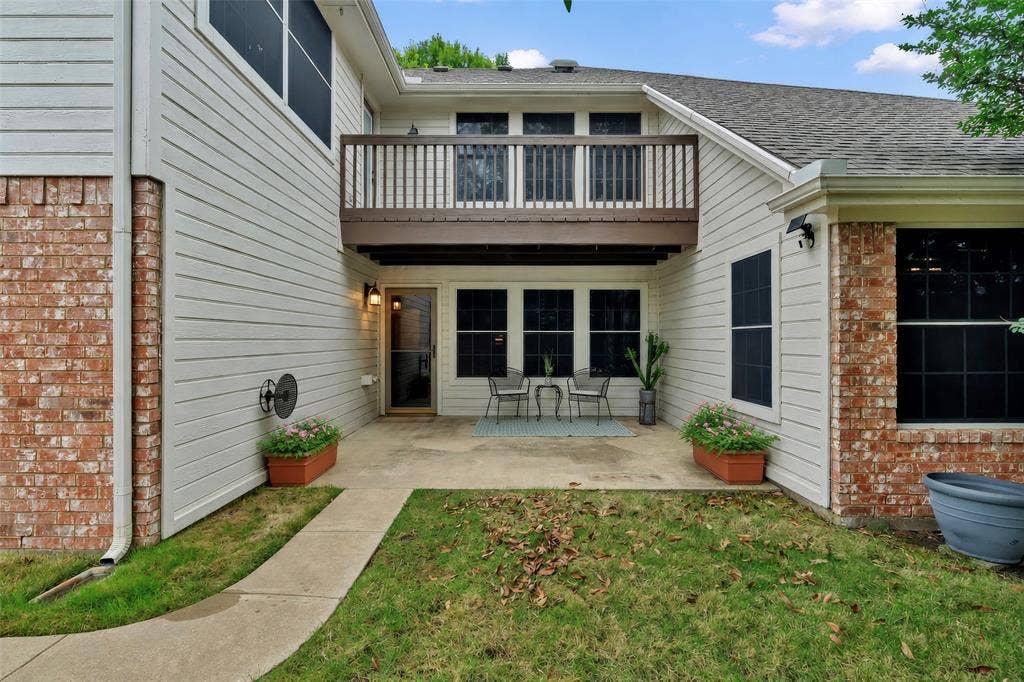 2405 Charlene Drive, Plano, TX 75074 Back porch is accessible to the entire back yard including the garage entry and the two sheds