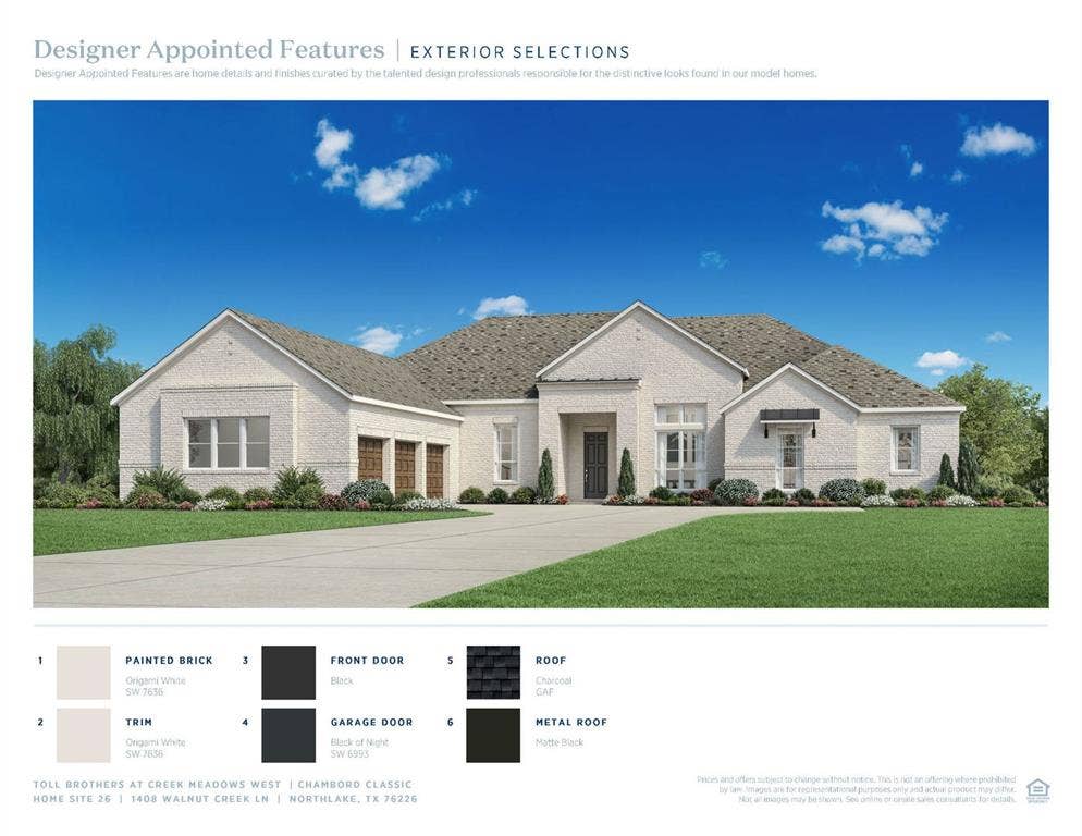 1408 Walnut Creek Lane, Northlake, TX 76226 Chambord Classic-Exterior Selections