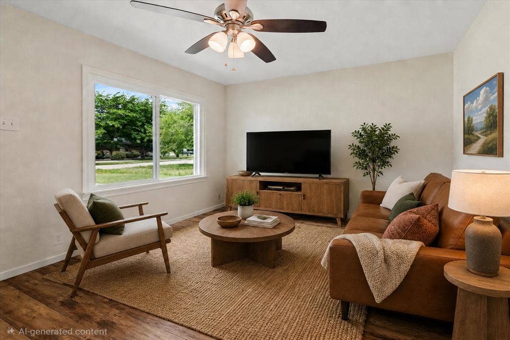 1336 Devonwood Drive, Garland, TX 75041 Virtual staging of living room