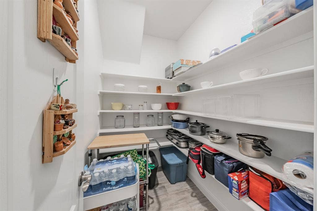 View of large pantry