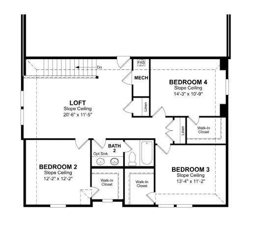 301 Thorn Creek Drive, Anna, TX 75409 Beazer Homes Villages of Hurricane Creek Rainier Floorplan.