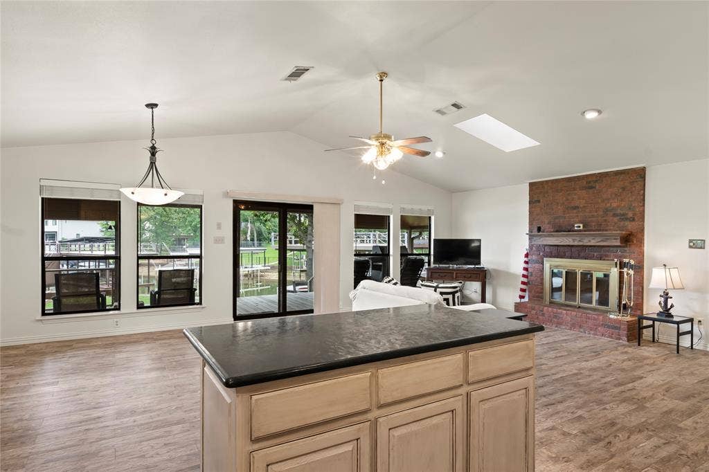 1524 Villa Cove Drive, Tool, TX 75143 Open kitchen view overlooking the living and dining areas