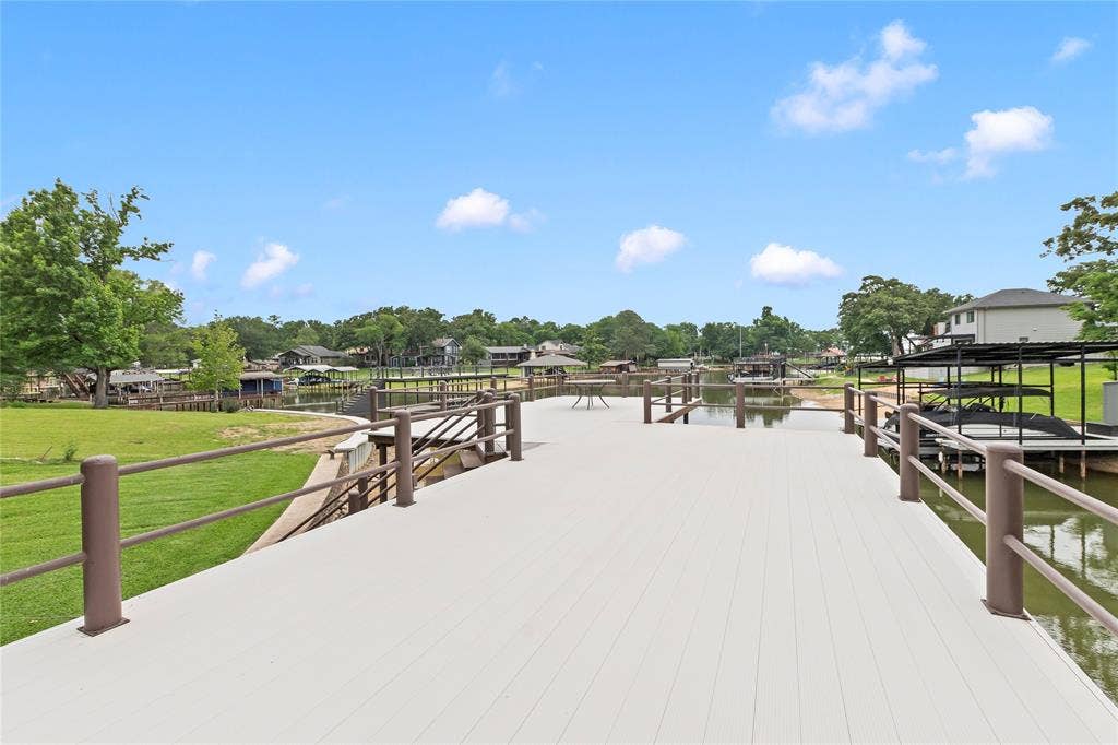 1524 Villa Cove Drive, Tool, TX 75143 Oversized cool deck composite party deckcool deck party deck with lake views—ready for summer gatherings or quiet evenings on the water.