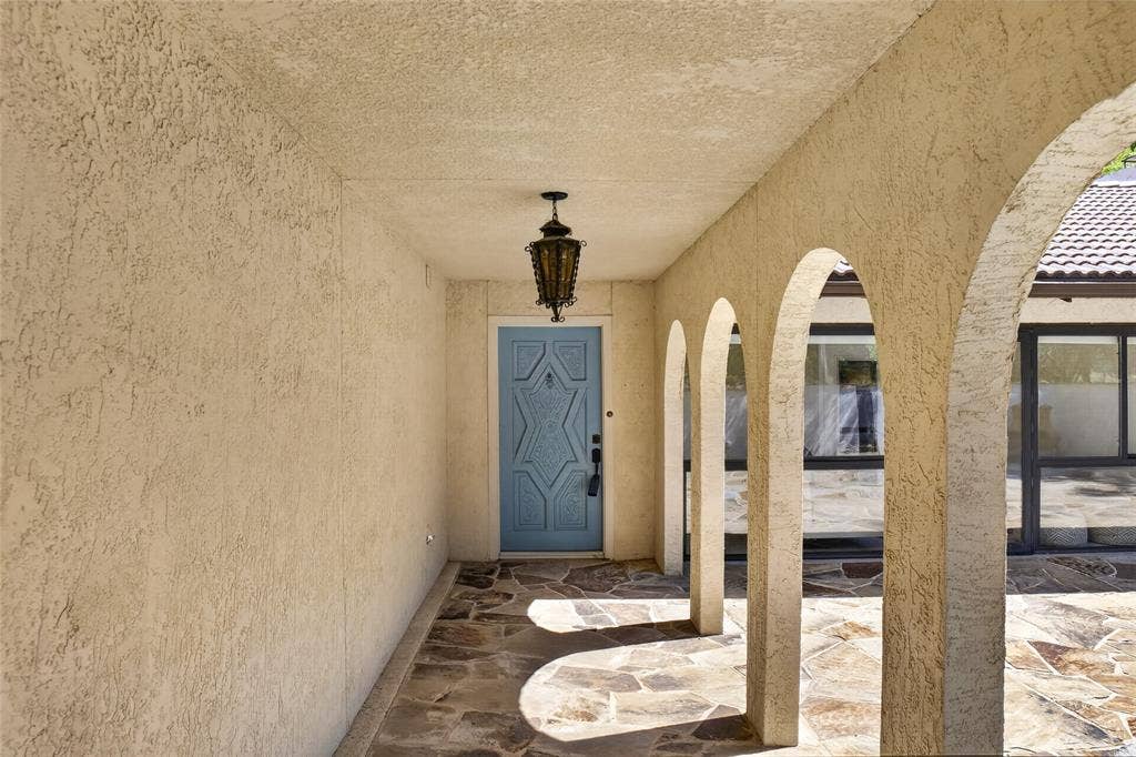 690 Orchid Hill Lane, Copper Canyon, TX 76226 Front entry with a side courtyard