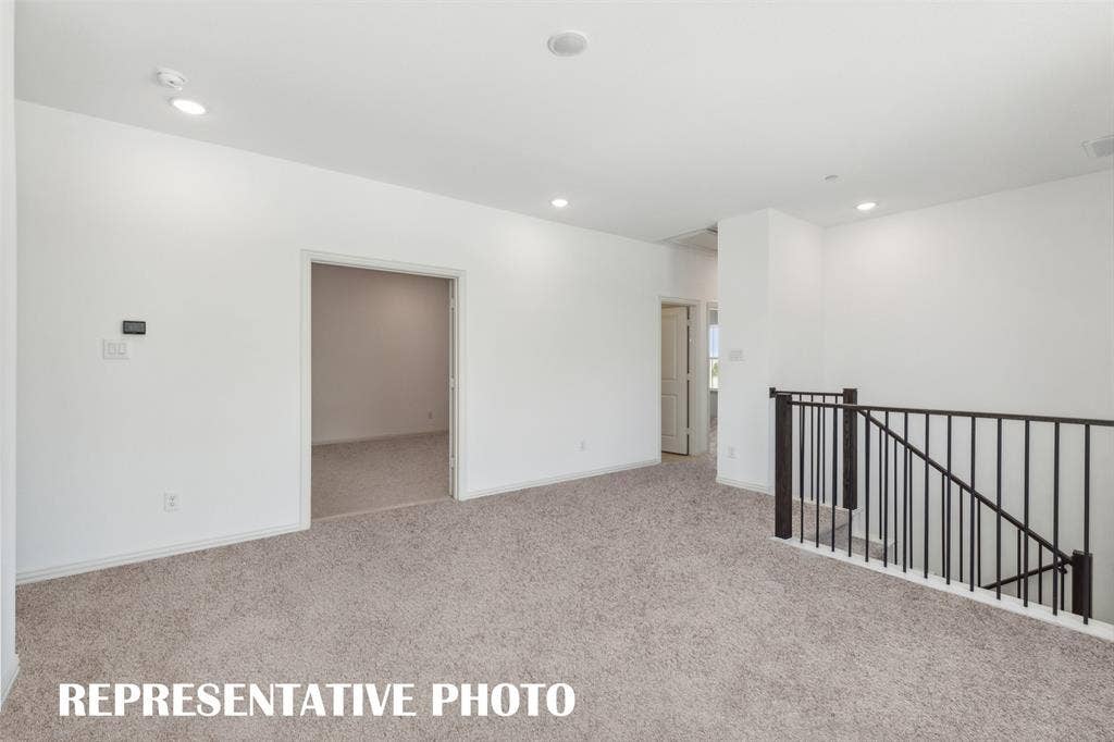 1026 Splitrock Drive, Allen, TX 75013 The game room, paired with a spacious media room, creates a complete entertaining area perfect for big game day parties or family fun time! REPRESENTATIVE PHOTO