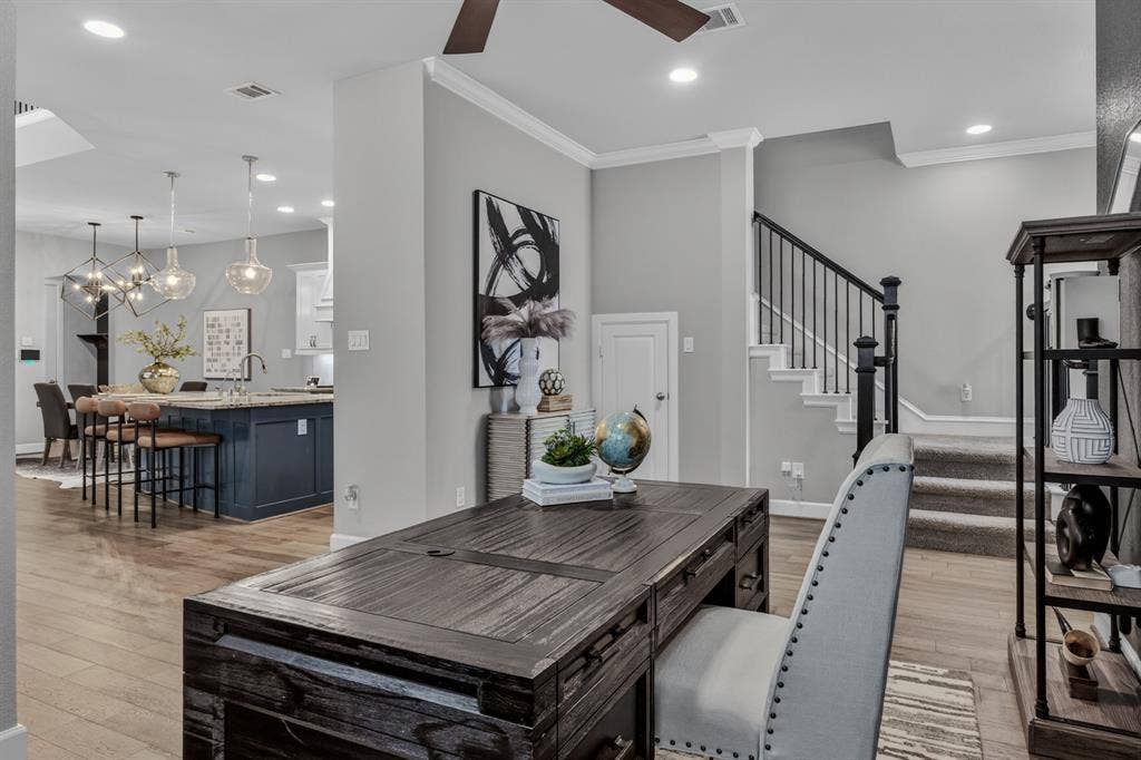 6301 Millie Way, McKinney, TX 75070 Beautiful and modern layout of this David Weekley floorplan.