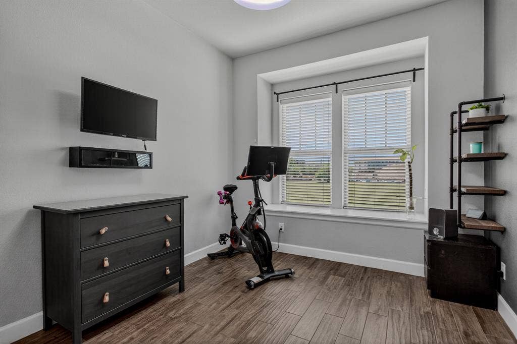 6301 Millie Way, McKinney, TX 75070 Secondary bedroom currently used as a workout room.