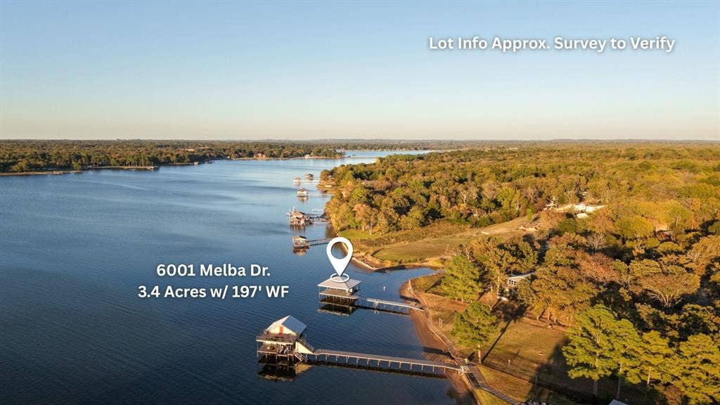 6001 Melba Drive, Malakoff, TX 75148 Enjoy both acreage and waterfront living in one property