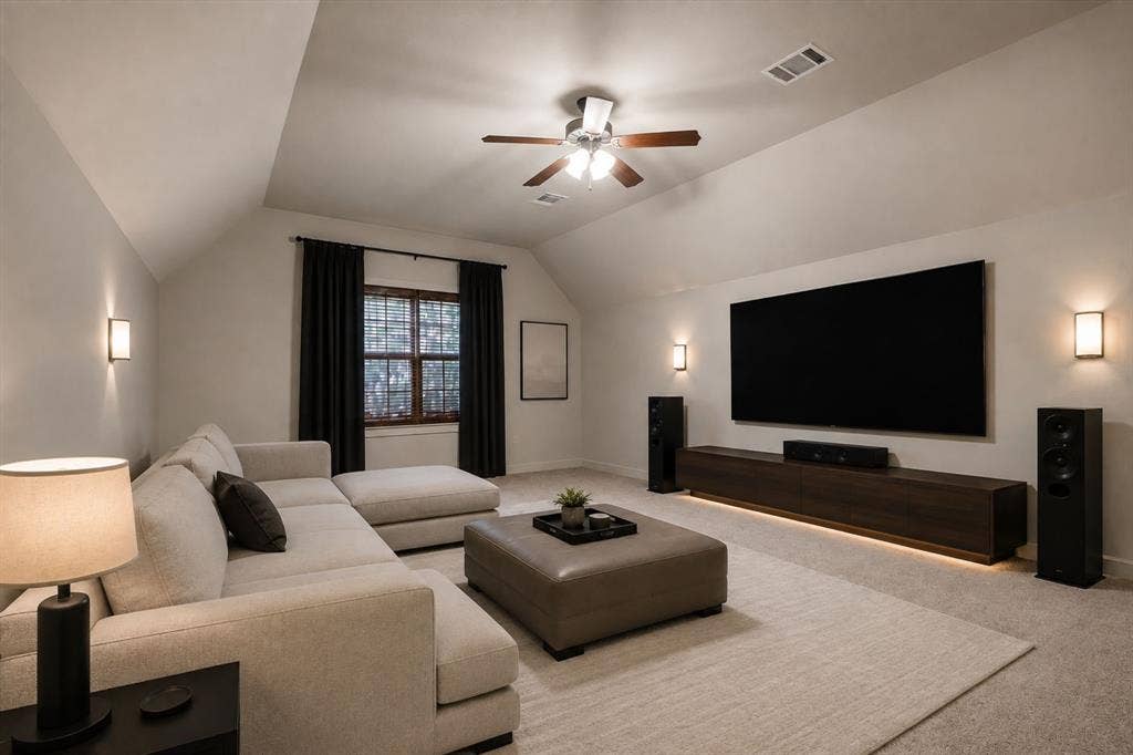 413 Collins Street, Argyle, TX 76226 Media Room staged