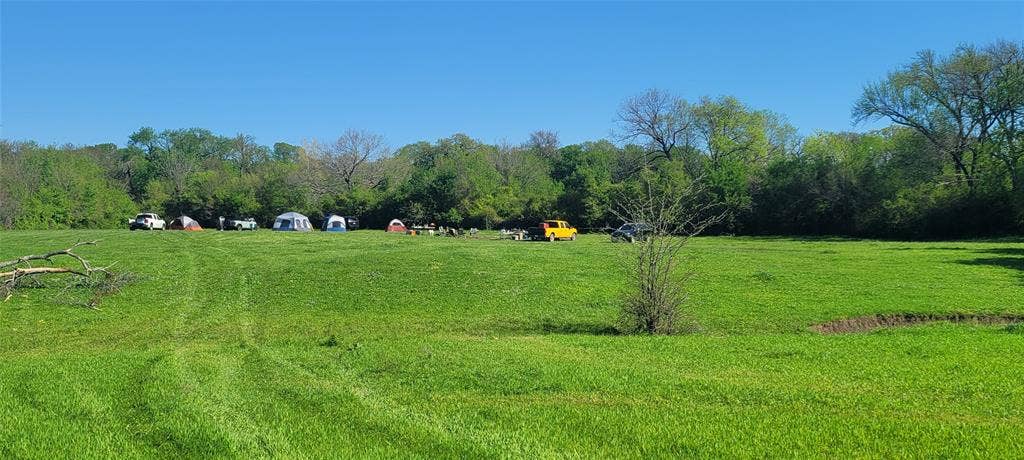 8601 Lowery Road, Fort Worth, TX 76120 Expansive open field featuring lush green grass and a tree line in the background
