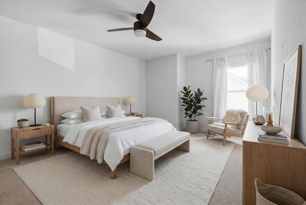 339 Creekview Terrace, Aledo, TX 76008 Upstairs Bedroom #1-virtually staged
