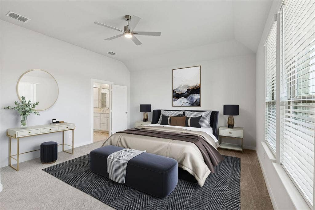 733 Lyft Lane, Aledo, TX 76008 Primary Suite in the Stanley II home plan by Trophy Signature Homes – REPRESENTATIVE PHOTO
