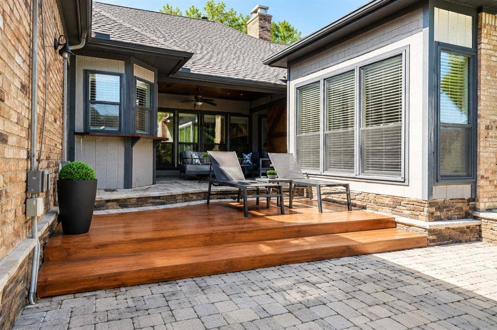 4315 Creekmeadow Drive, Dallas, TX 75287 Expanded deck provides ample space for entertaining and sunbathing.