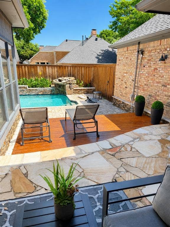 4315 Creekmeadow Drive, Dallas, TX 75287 View of pool from Patio