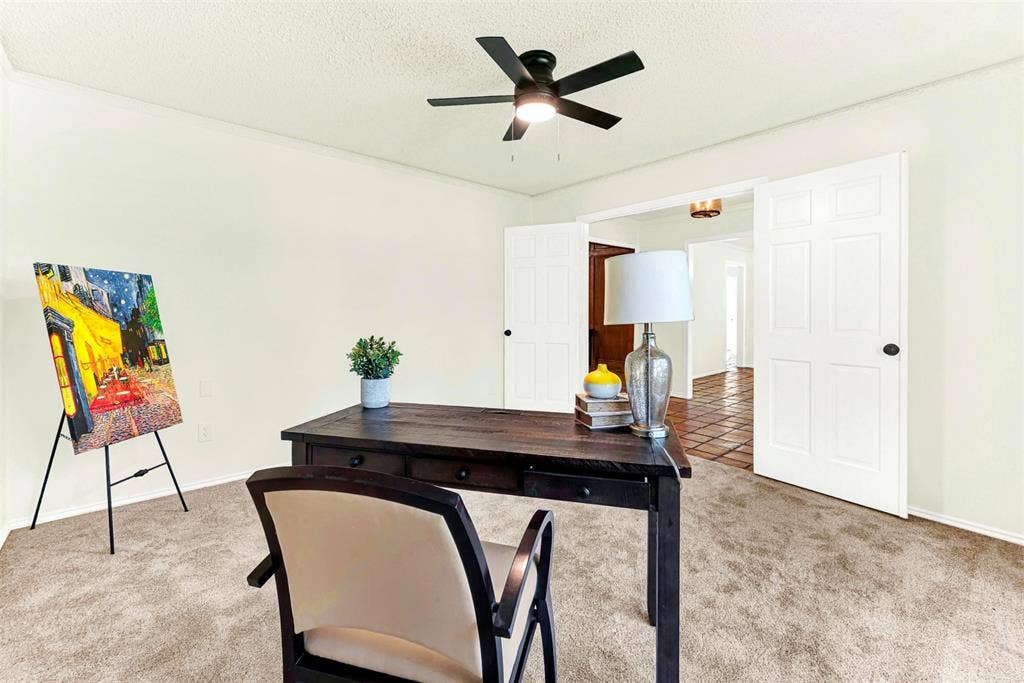 1908 Edgewater Drive, Plano, TX 75075 Quiet area for the office away from living areas.