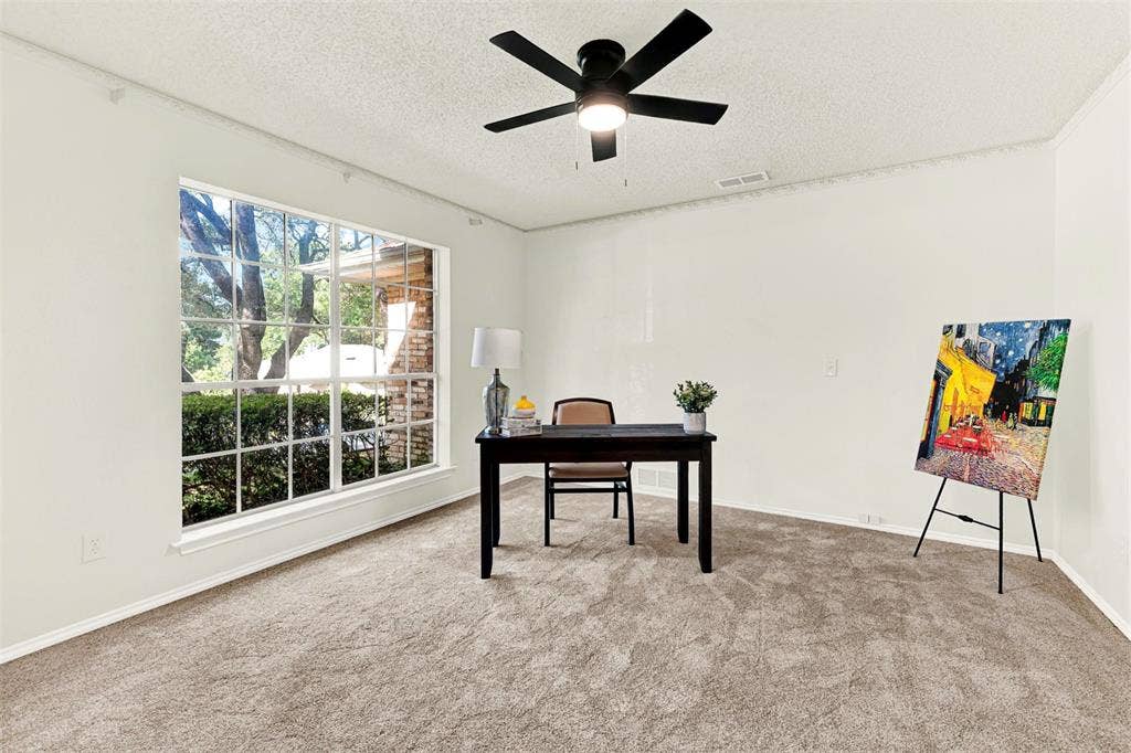 1908 Edgewater Drive, Plano, TX 75075 Large office that could also become a 5th bedroom if needed/ extra living space.