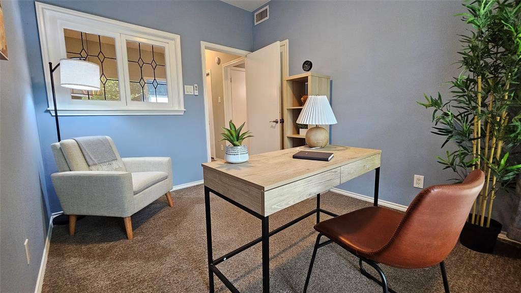 5859 Frankford Road, #603, Dallas, TX 75252 Natural light flows into the 2nd bedroom or Office space.