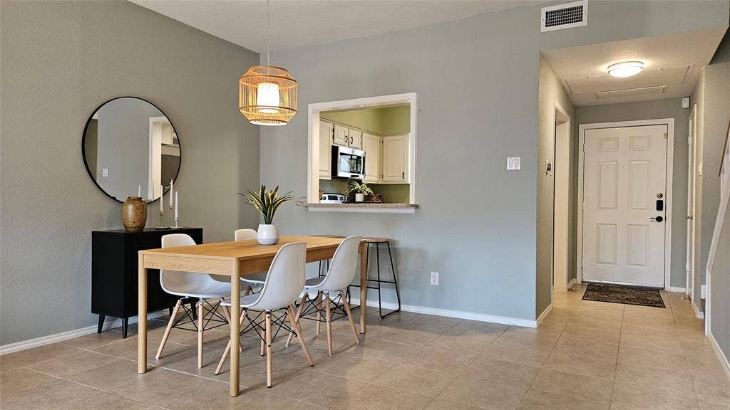 5859 Frankford Road, #603, Dallas, TX 75252 Dining Area with Kitchen view