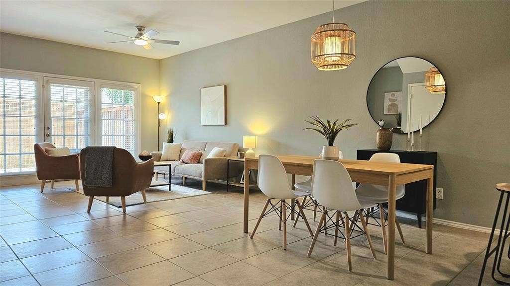 5859 Frankford Road, #603, Dallas, TX 75252 Open Dining & Living area