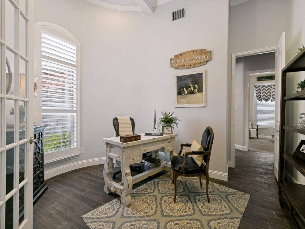 720 Hampshire Drive, Prosper, TX 75078 Large office in front of home with French doors and walk-in closet. This could also be a flex space or another bedroom.
