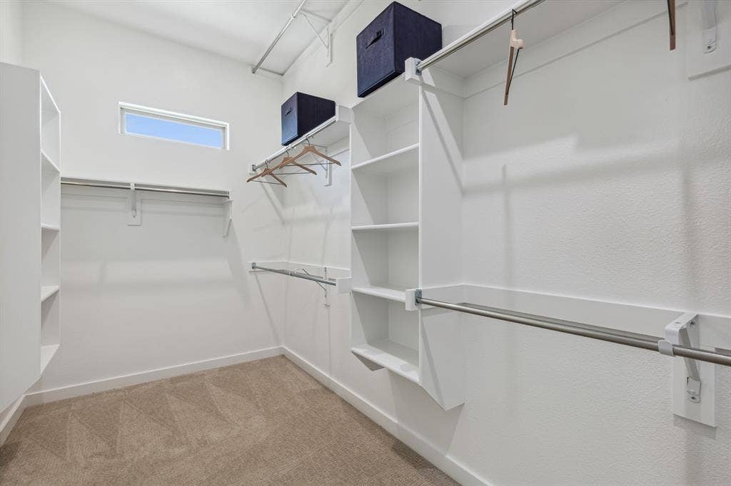 4605 Starlight Drive, McKinney, TX 75071 Primary Closet in the Van Gogh II home plan by Trophy Signature Homes – REPRESENTATIVE PHOTO