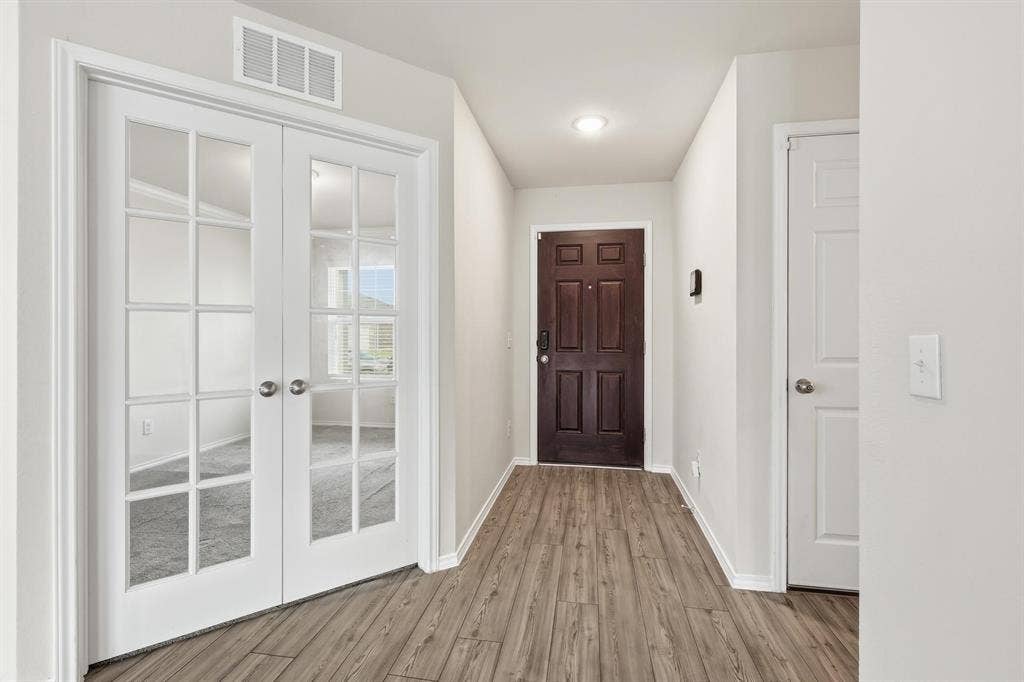 Private space for a home office right off the entry