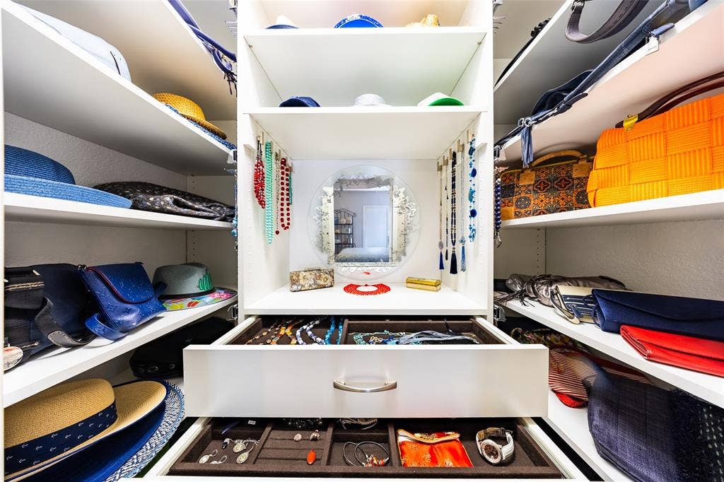 Custom jewelry and valet closet