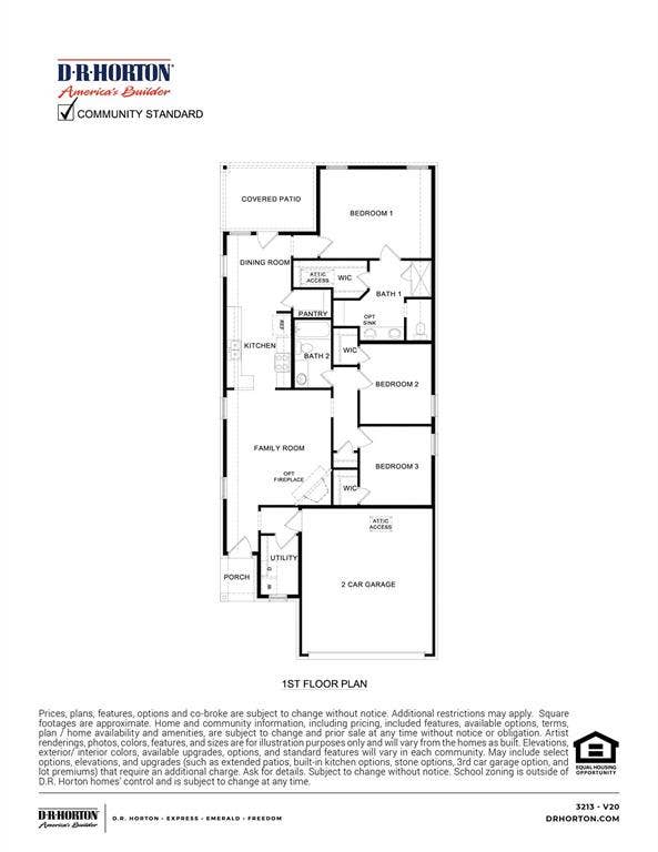 658 Glee Stem Road, Lavon, TX 75166 Floor plan