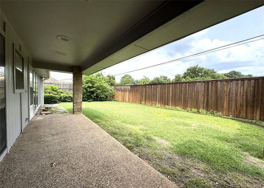 4220 Brooktree Lane, Dallas, TX 75287 Covered Patio at Backyard