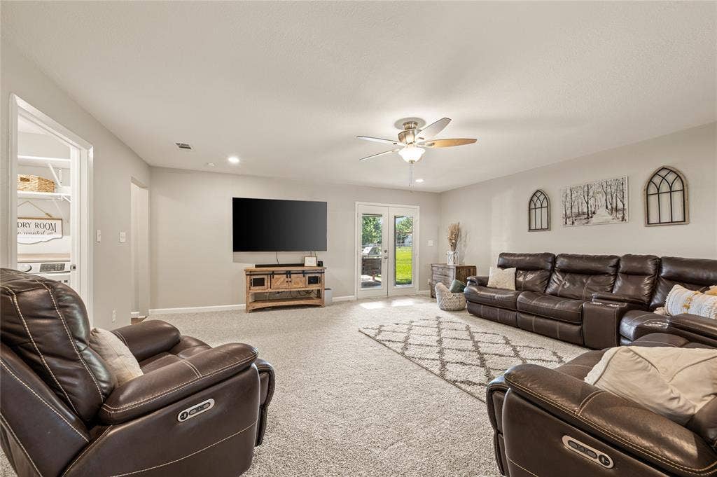 5656 Oak Haven Drive, Fort Worth, TX 76244 The huge family room is made for real life, with space for TV nights, board games, kids’ toys, and everybody piling in at once.