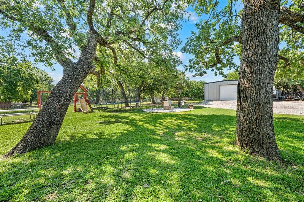 5656 Oak Haven Drive, Fort Worth, TX 76244 Big backyard energy is real here, with space for pets, parties, kids, hammocks, cookouts, and quiet nights by the firepit.