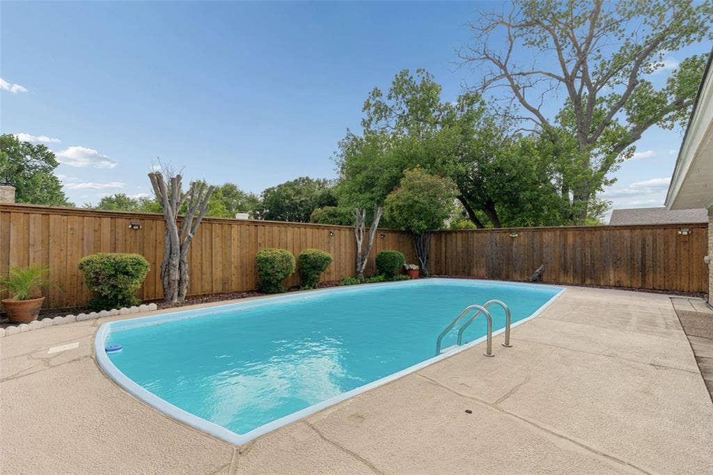 2708 Downing Drive, Plano, TX 75023 View of the pool with very private backyard!