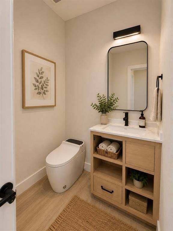 4909 Elysian Street, #F, Houston, TX 77009 Half Bathroom