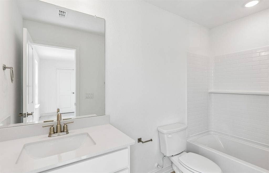 1604 Cydney Lane, Anna, TX 75409 Secondary bath with tile surrounded shower