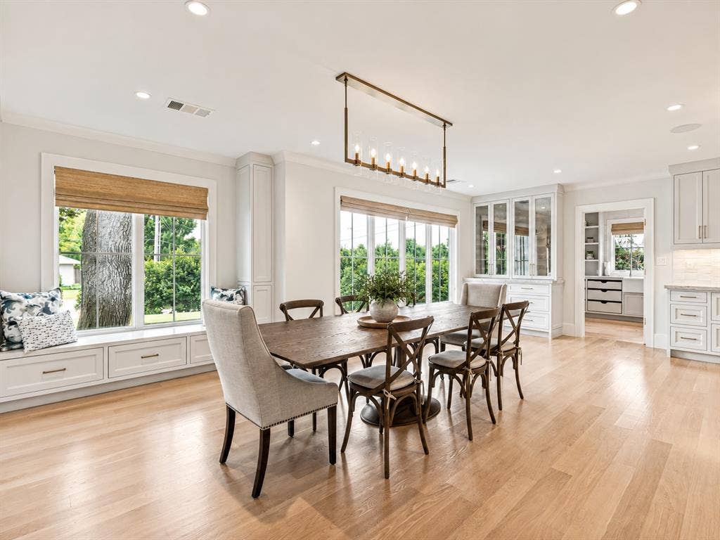 Breakfast room and doorway to Walk-in Prep Kitchen/Pantry