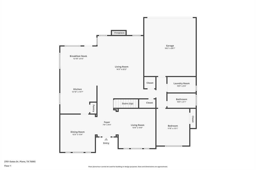 2701 Oates Drive, Plano, TX 75093 Floor plan 1