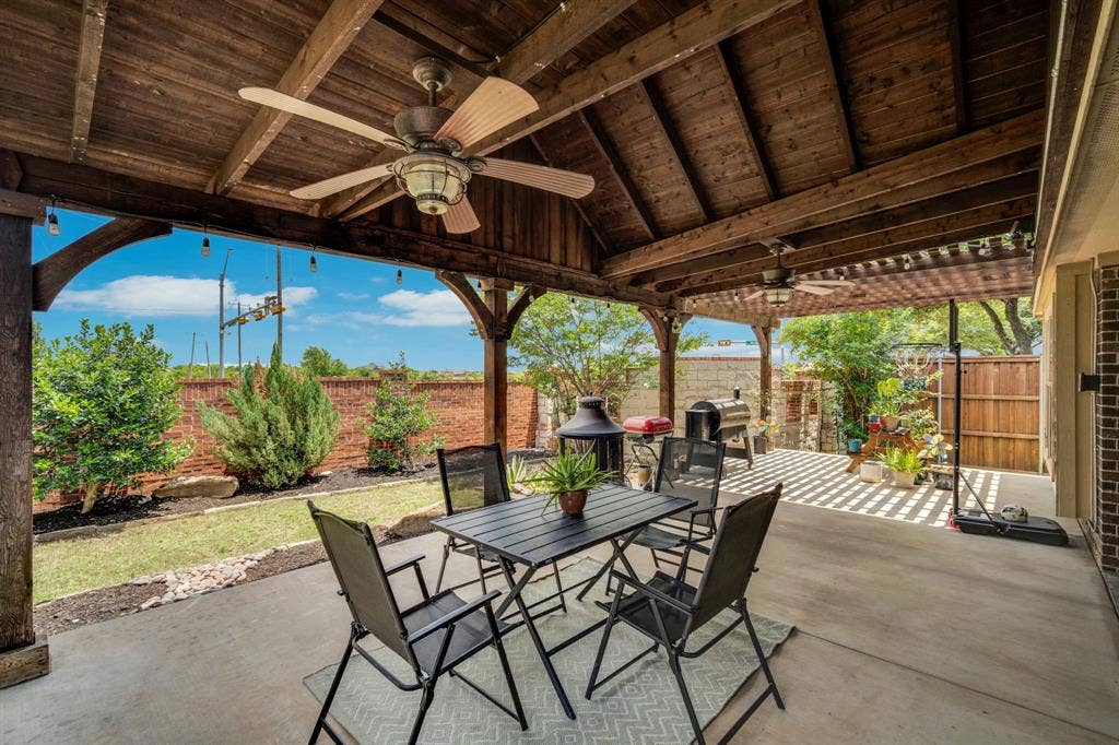 5214 Compassion Court, Midlothian, TX 76065 oversized covered patio perfect for entertaining and BBQ's