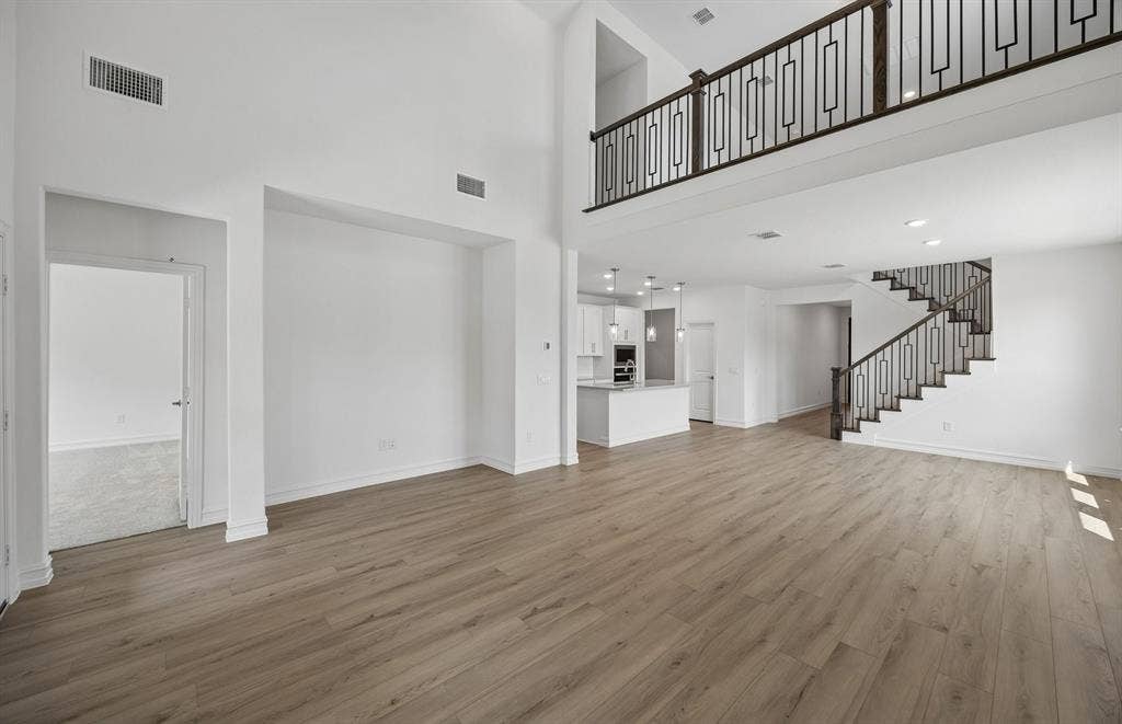 Open concept plan throughout home