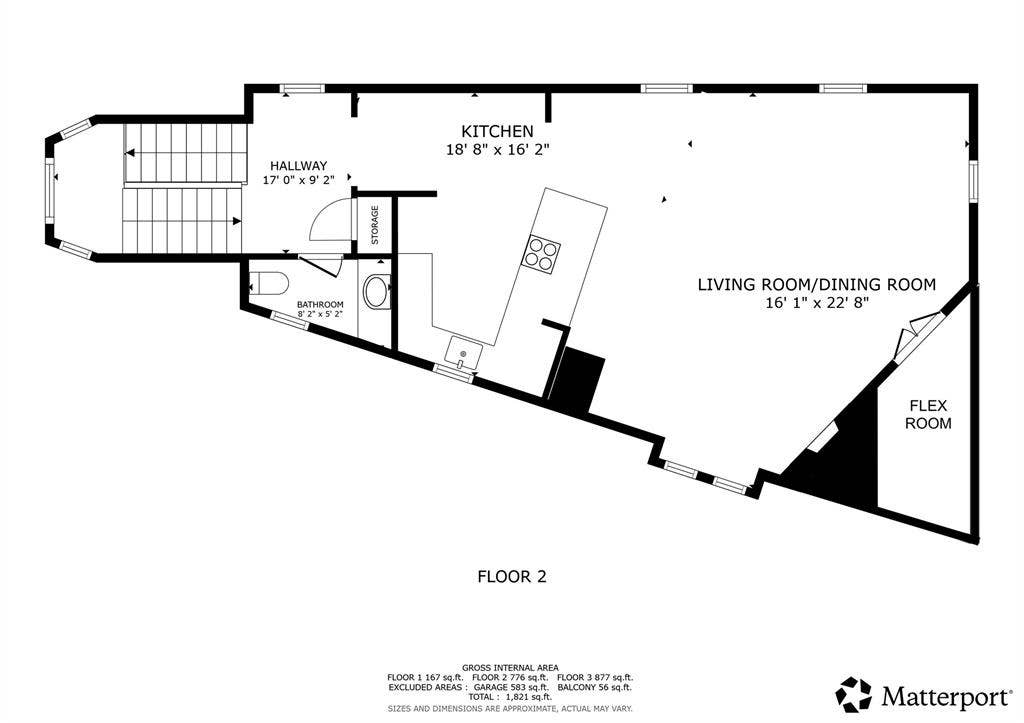 5102 Ridgedale Avenue, Dallas, TX 75206 2nd Floor plan